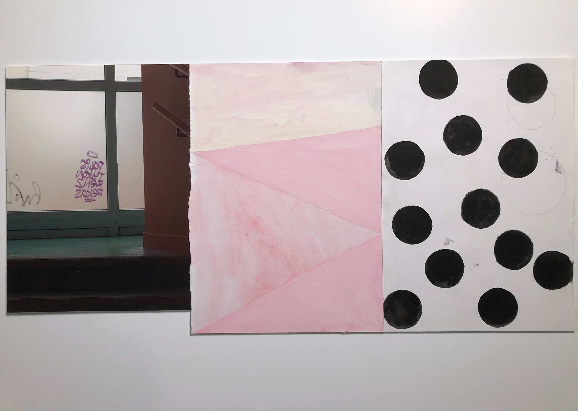The last time we talked, inkjet and gouache, pencil on paper. 62 x 29 cm (150 euros)