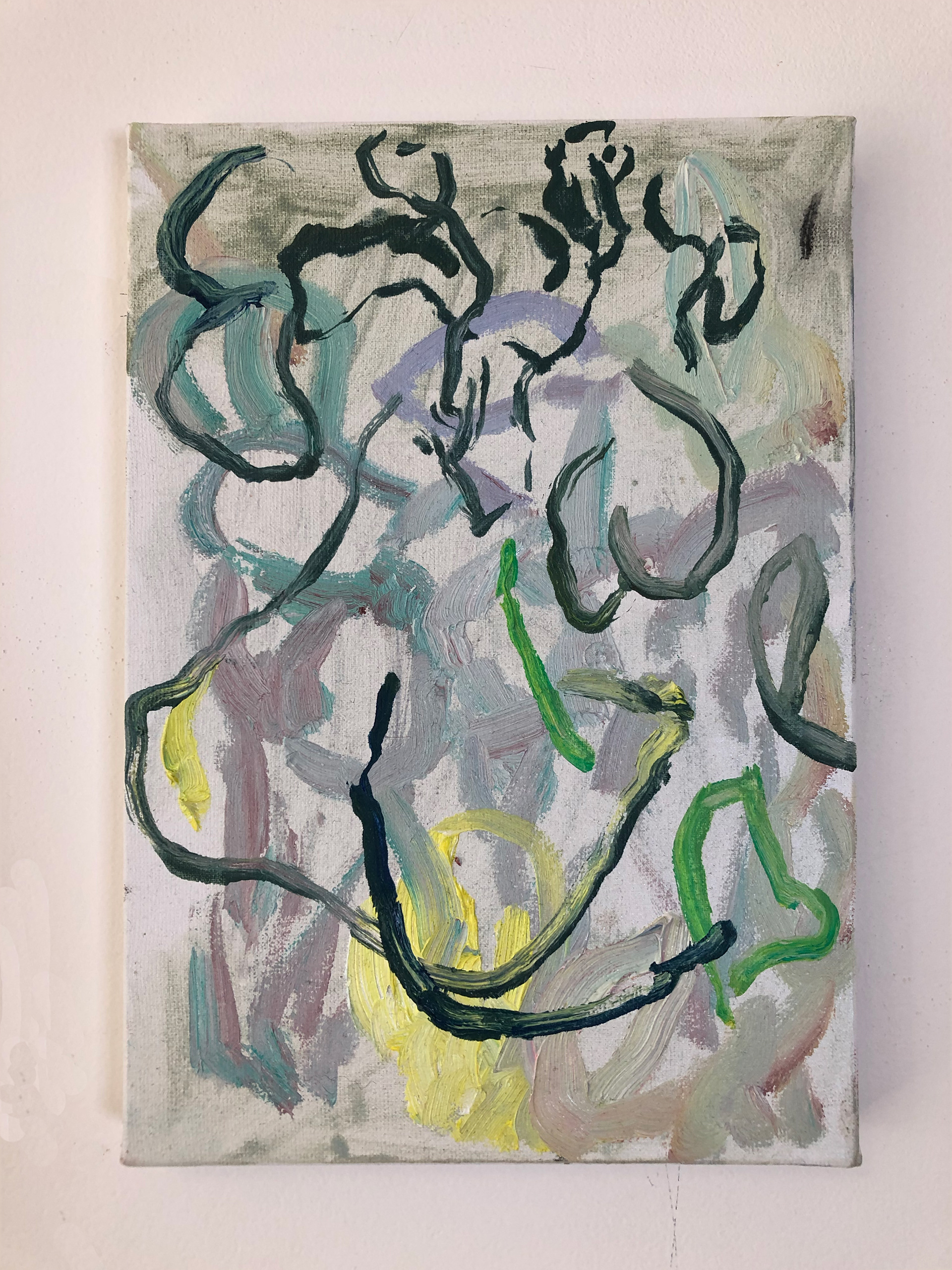 The old fashioned way, 22 x 27 cm, oil on canvas, 2021