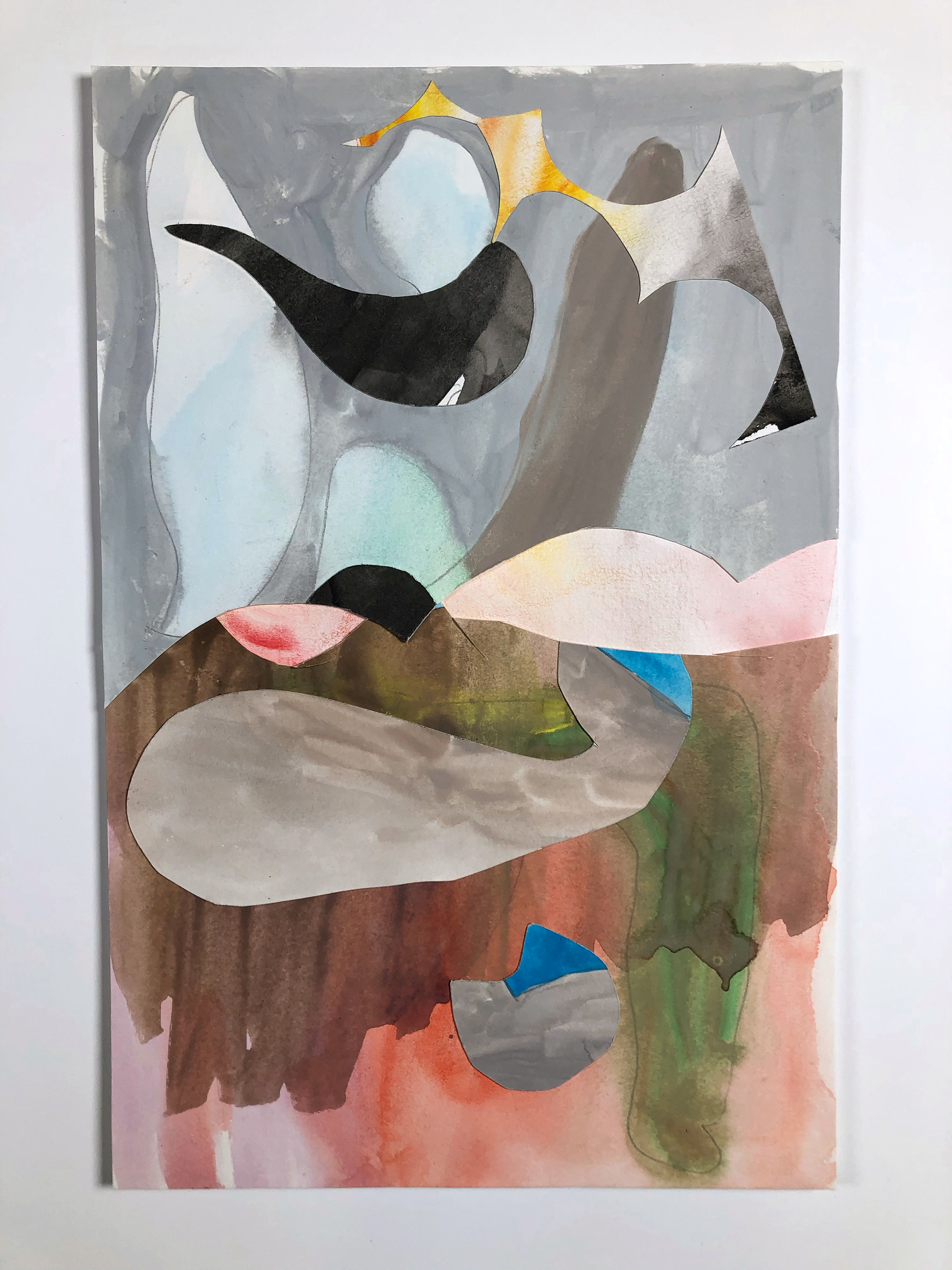 It itched for 6 weeks, gouache, 20,5 x 29 cm, 2022 (100 euros)