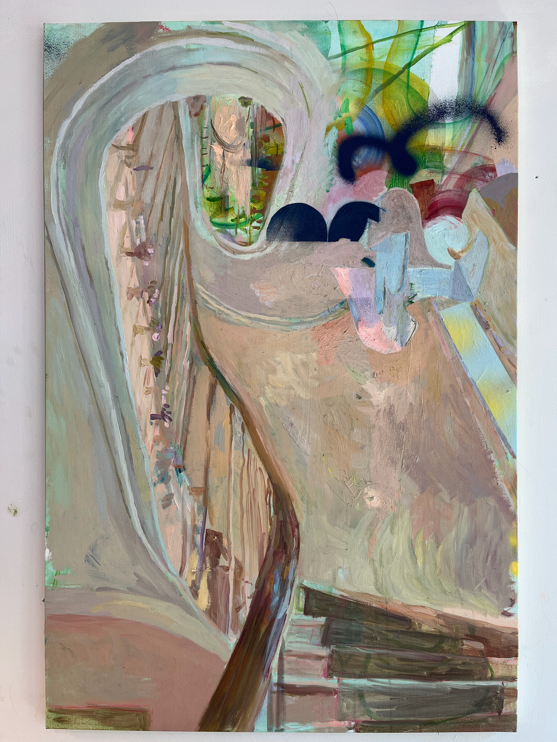 7 and then Silence, 80 x 120 cm, oil on linen
