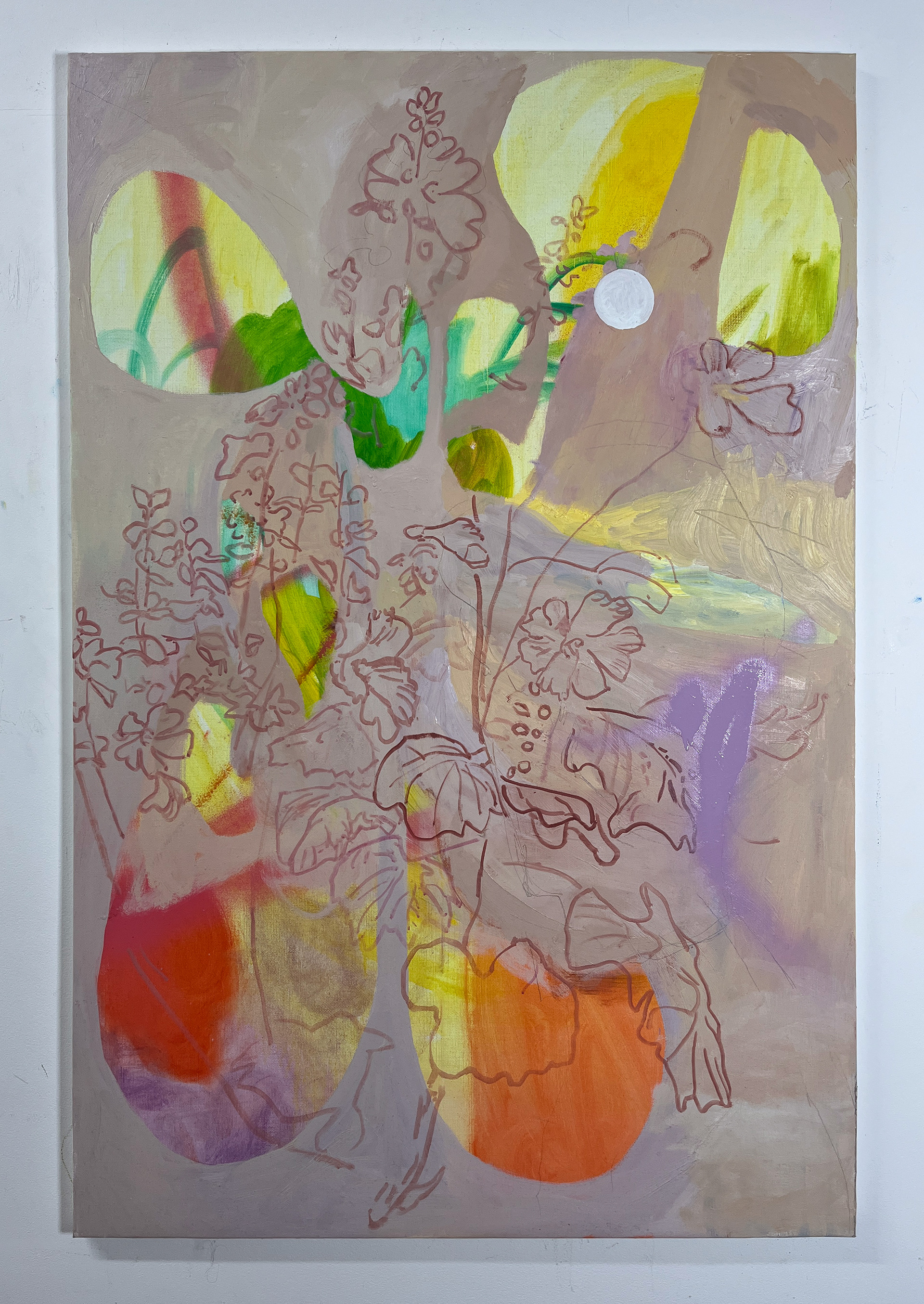 Music for golf courses, 80 x 120 cm, oil on linen, 2024