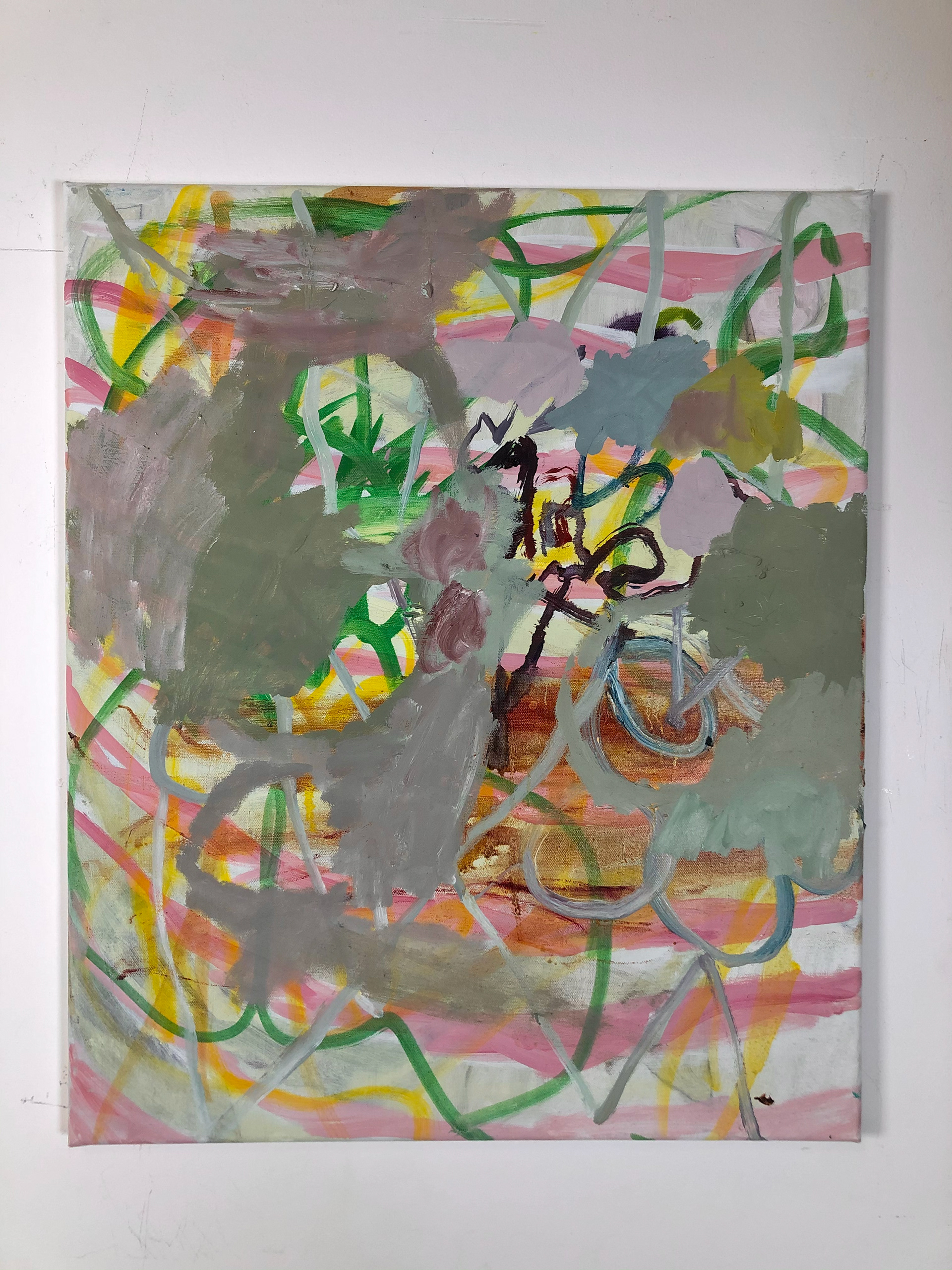 Lipstick on the blind, 40 x 50 cm, 2020