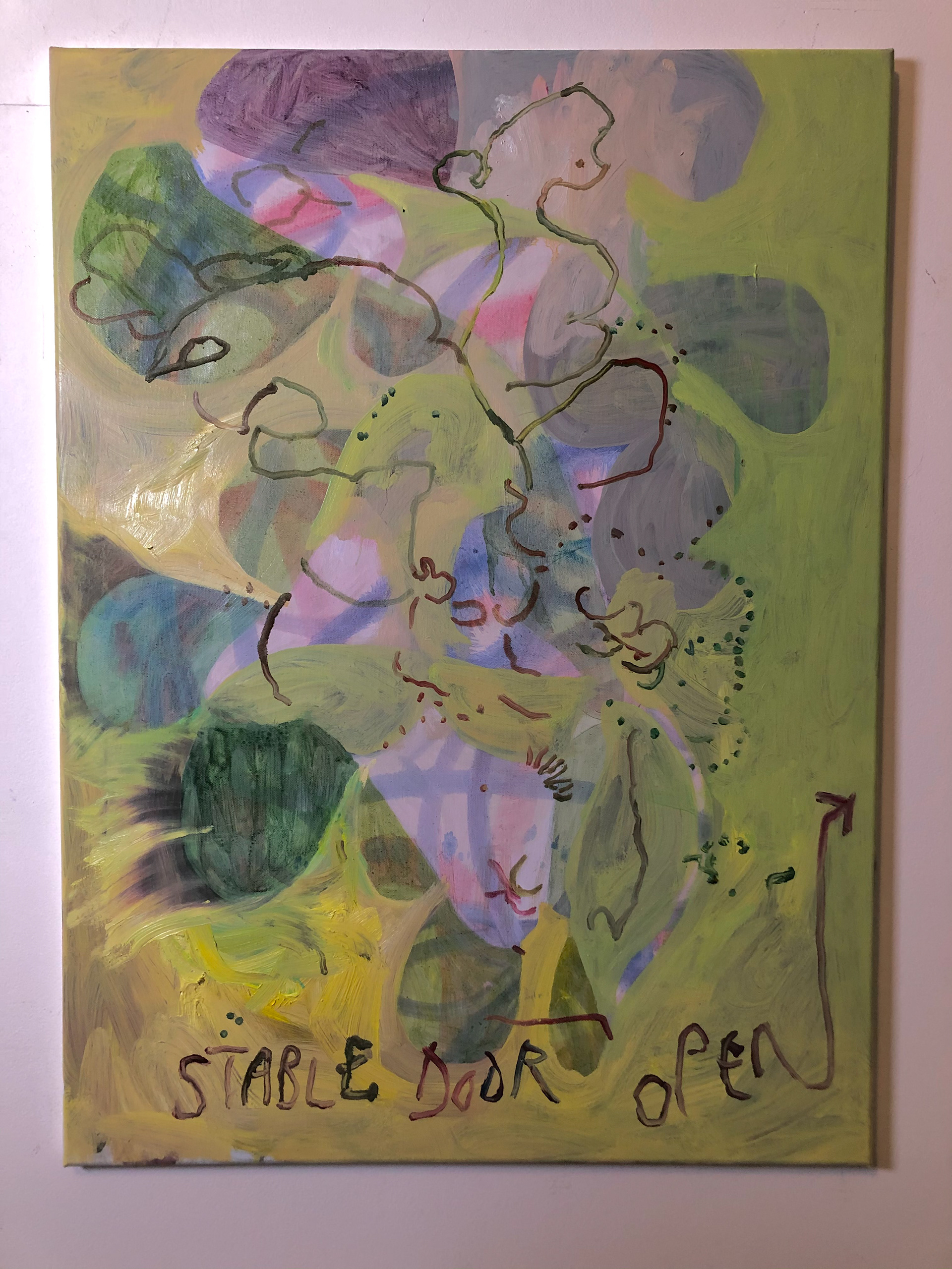 Stable door open, Oil on linen, 60 x 80 cm, 2022