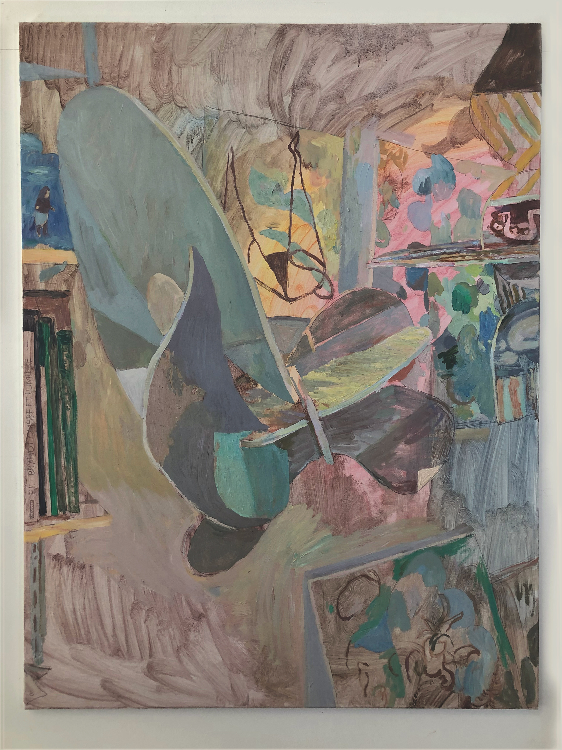 Things in the air, oil on canvas, 89 x 116 cm, 2021