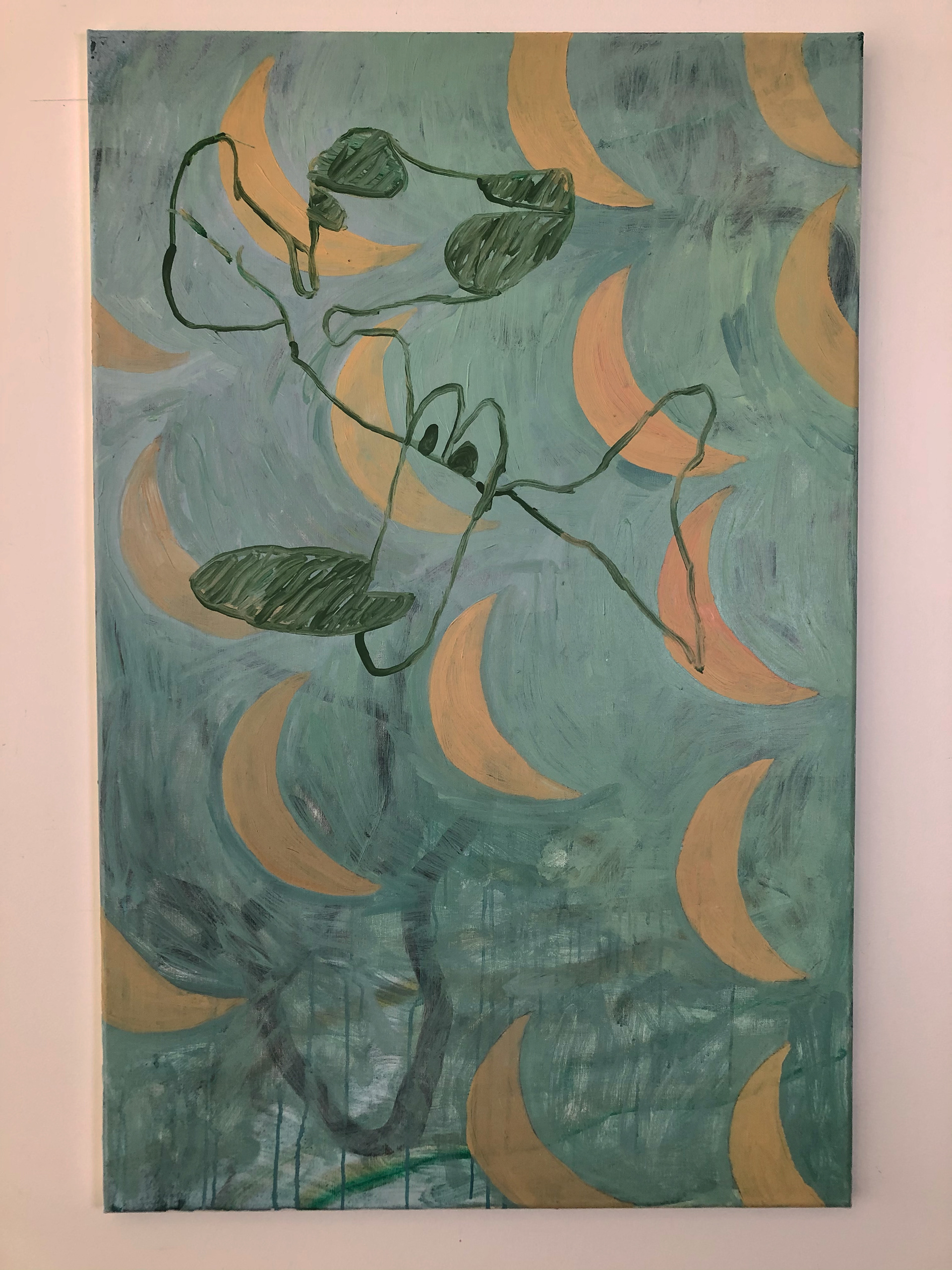 Does anything prepare you for anything ? Oil on canvas, 65 x 100 cm, 2021