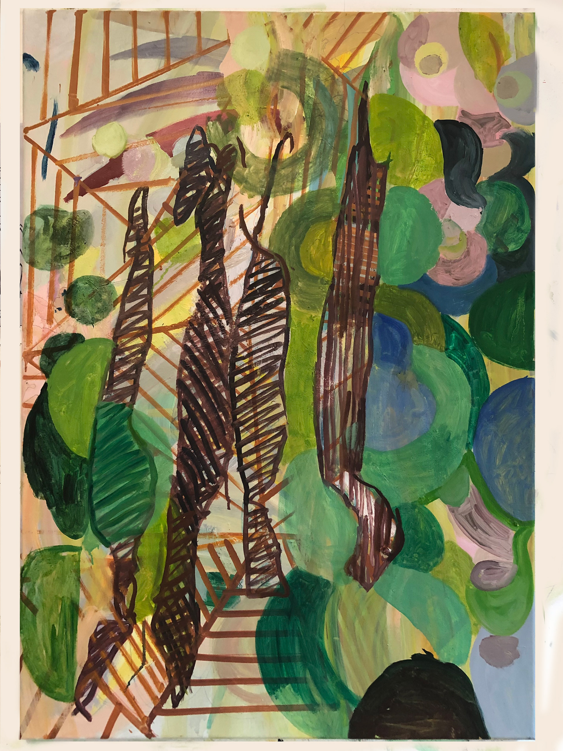 Started out as a friendly gesture, Oil on canvas, 70 x 120 cm, 2020