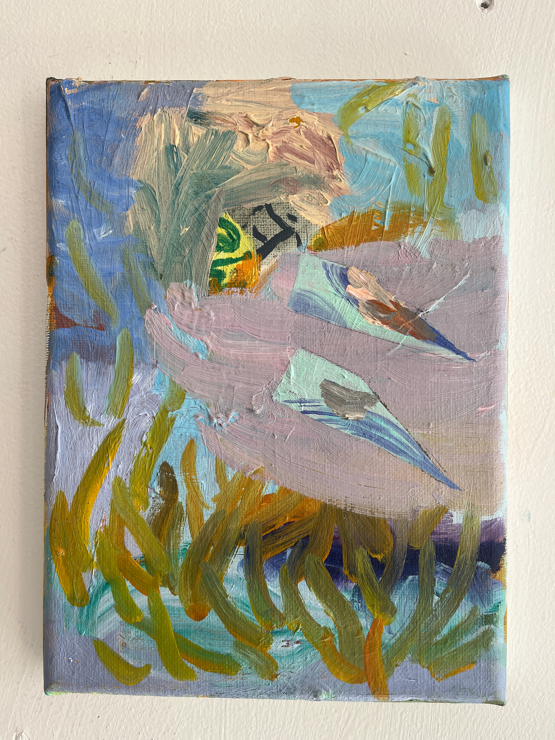 Essential reading, oil on linen