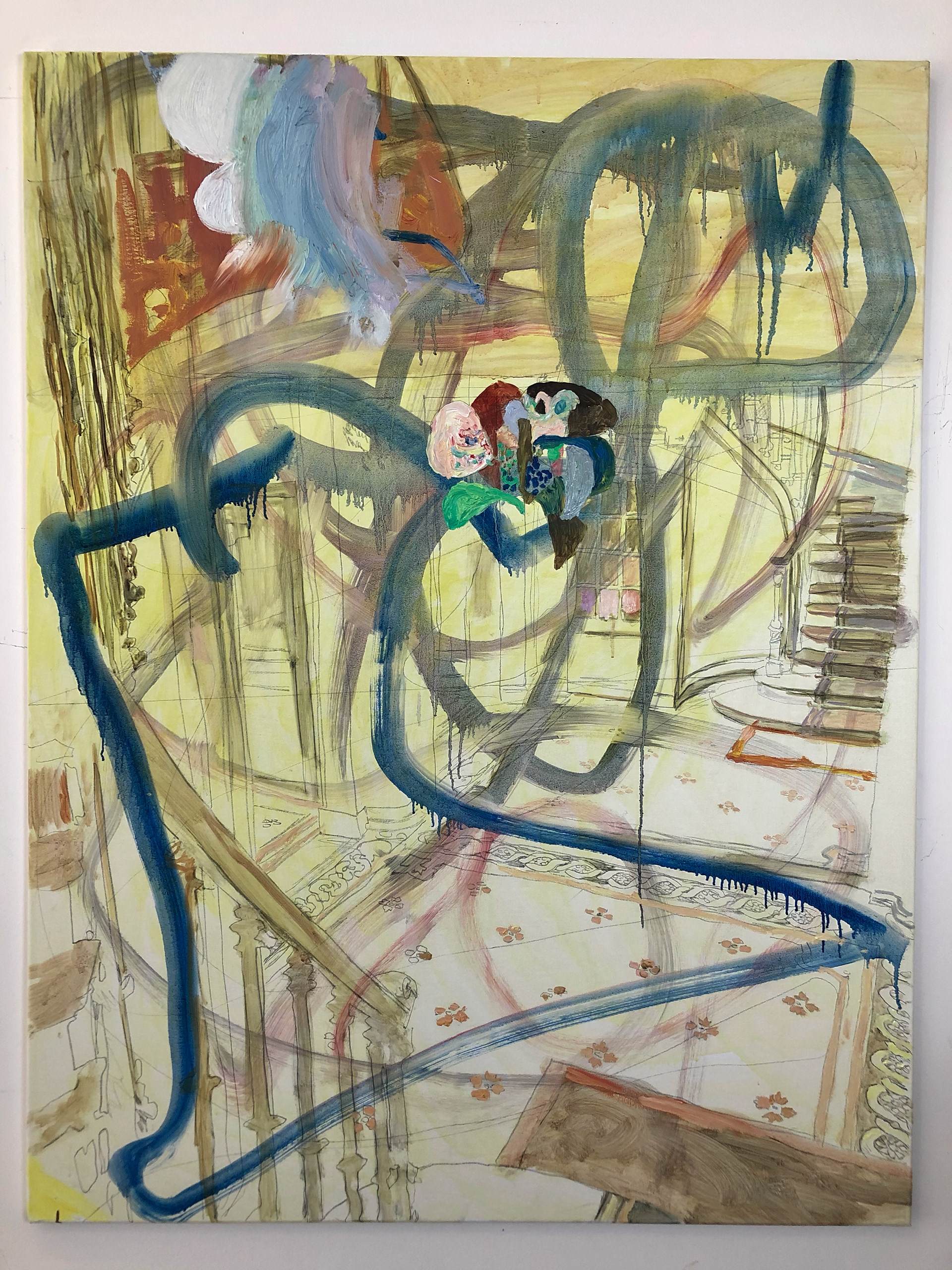 16 rue d'Abbeville, oil on canvas, 89 x 116 cm, 2021