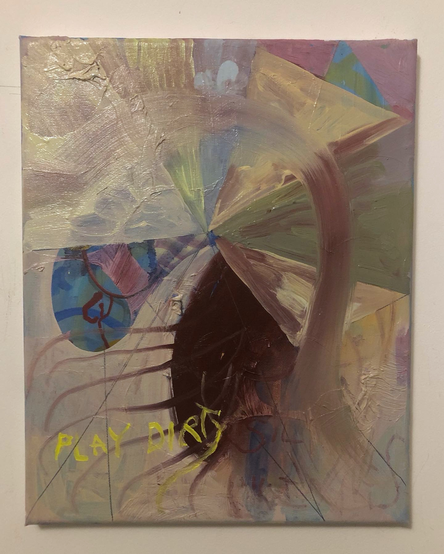Play dirty, oil on linen, 40 x 50 cm, 2023