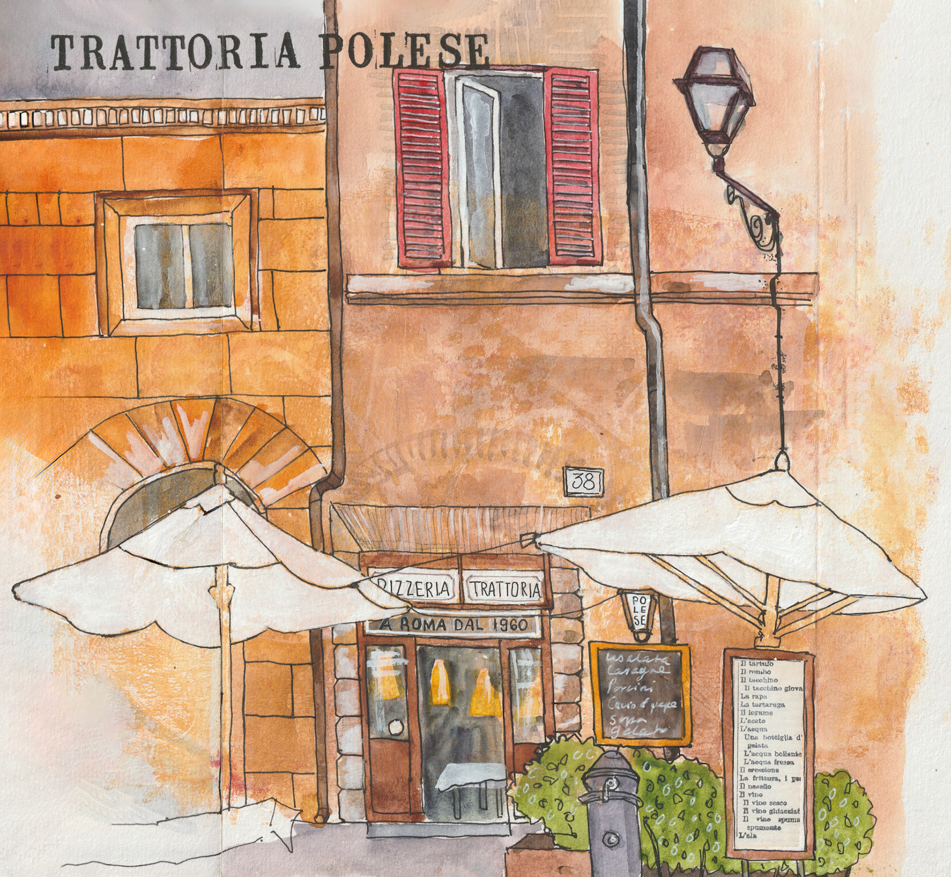 Trattoria Polese, Rome.  September 2024
