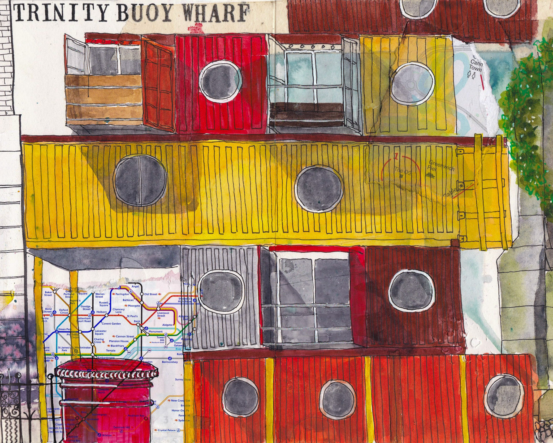 Container City, Trinity Buoy Wharf, London. 2021