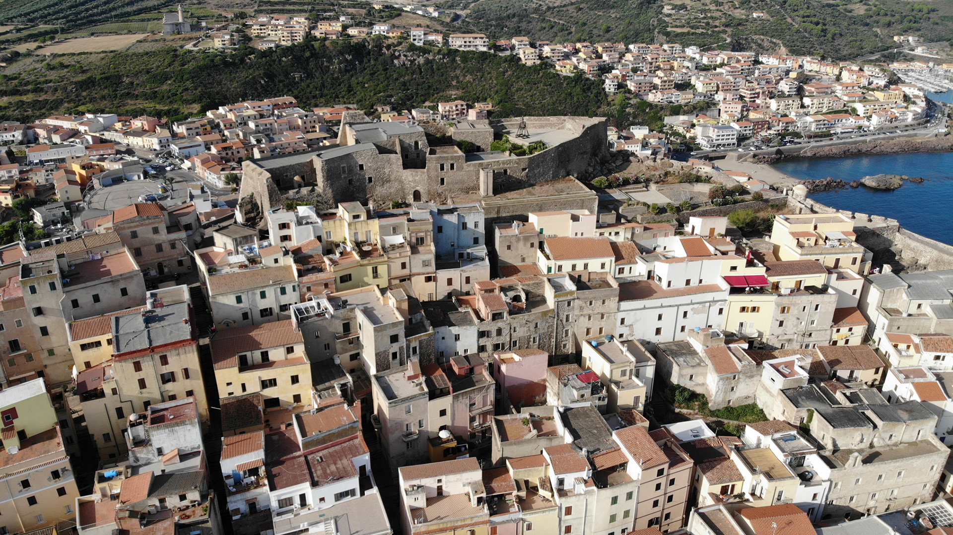 The village of Castelsardo dominated by the ancient Doria Castle