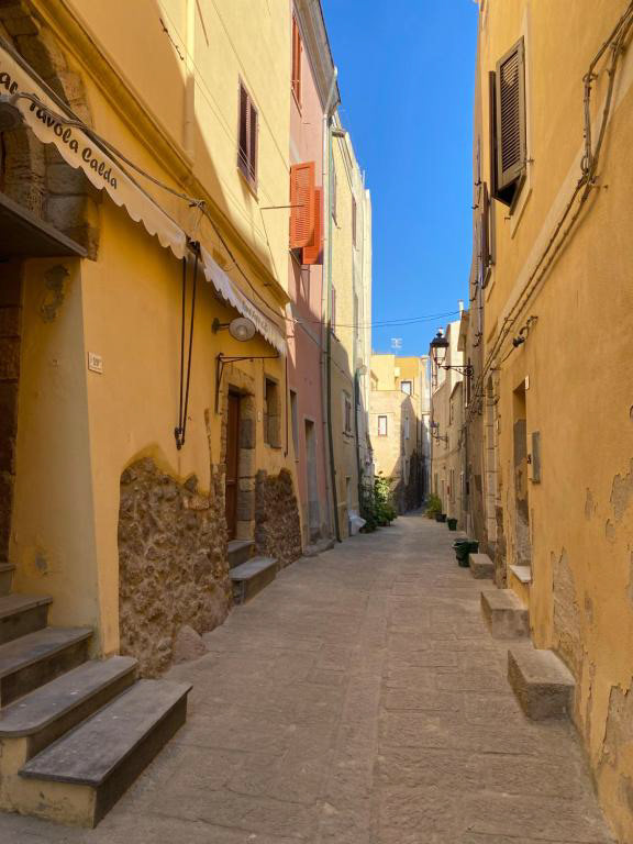 Corso Garibaldi, the main street of the medieval village of Castelsardo