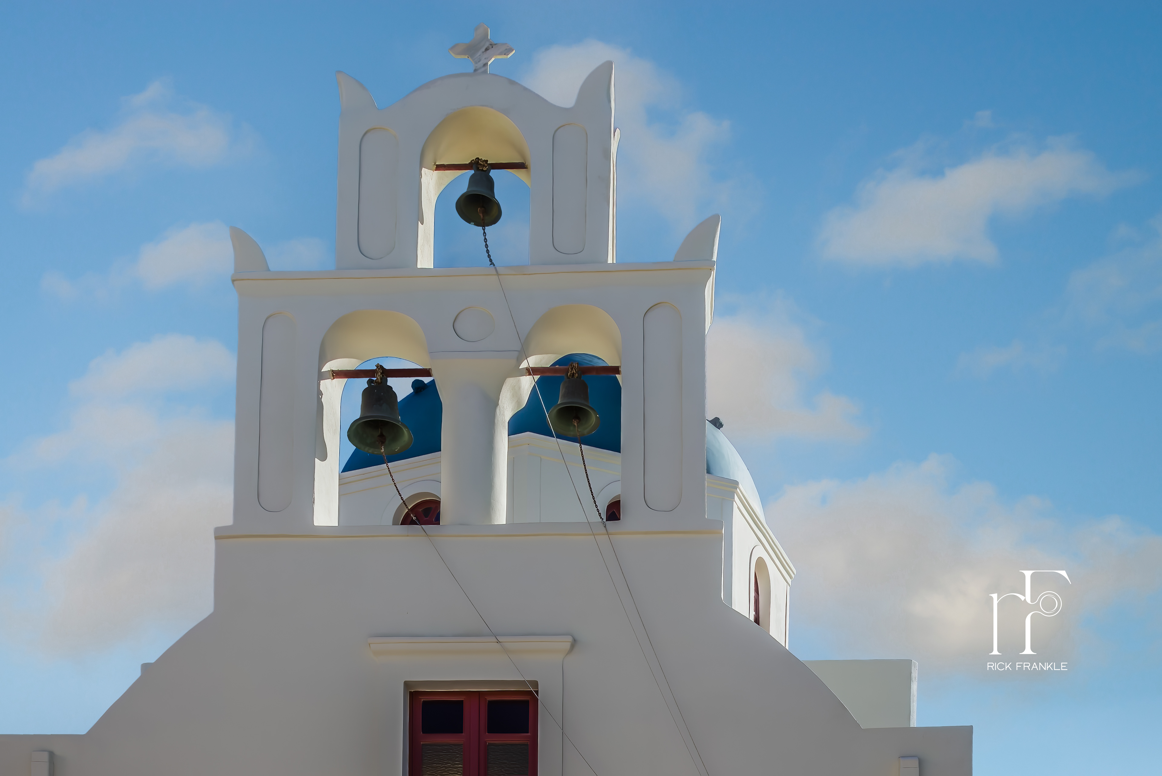 BLUE DOMES OF OIA VILLAGE [SANTORINI]