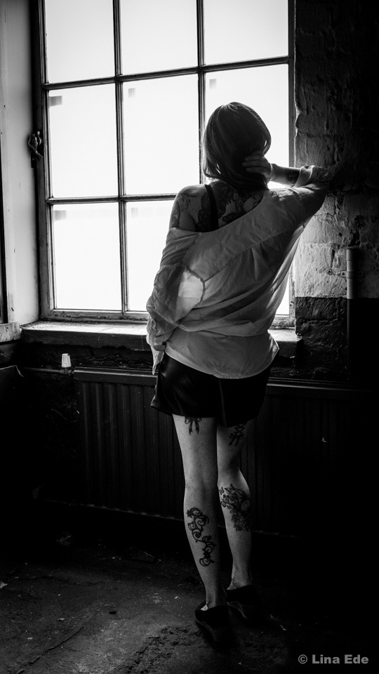 Looking from a window above