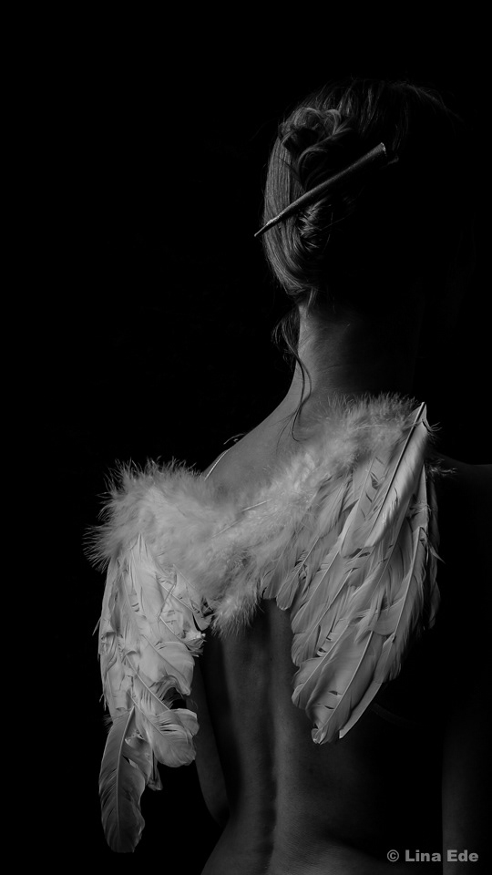 Maybe she never lost her wings - maybe she outgrew them