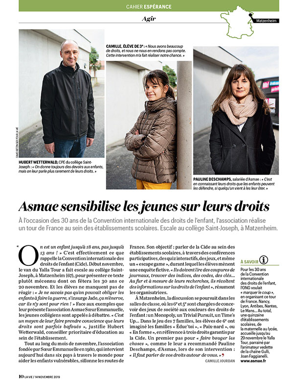 La Vie – Novembre 2019 – [print]