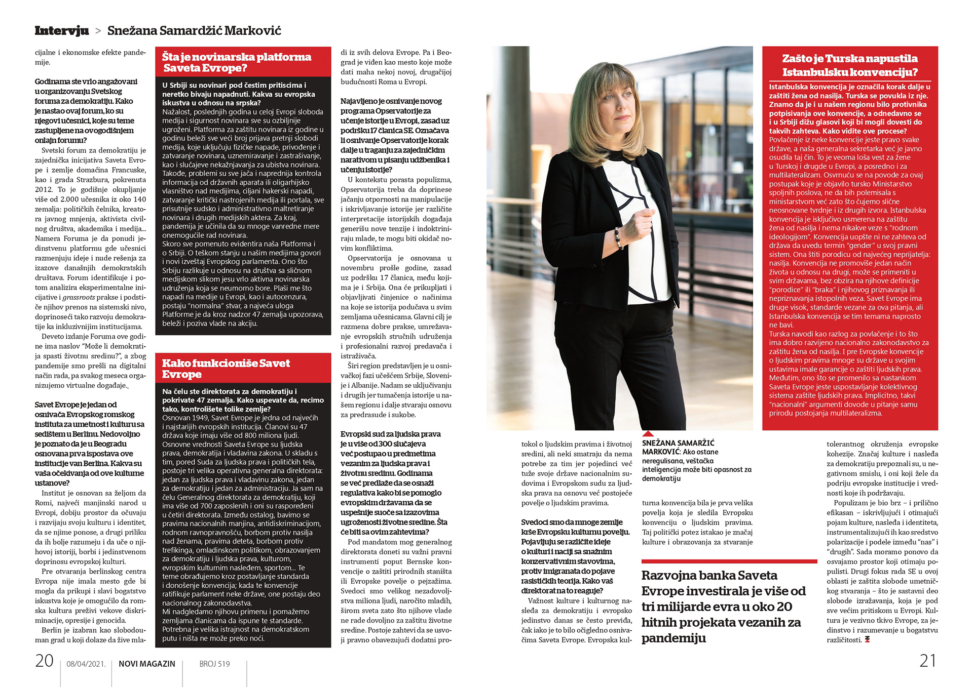 Novi Magazin – Avril 2021 – [print]