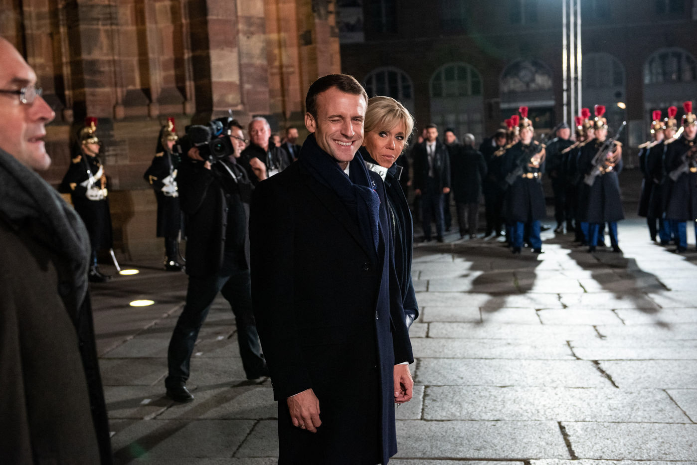 Emmanuel Macron, Président de la république, en déplacement (Strasbourg, 2018)