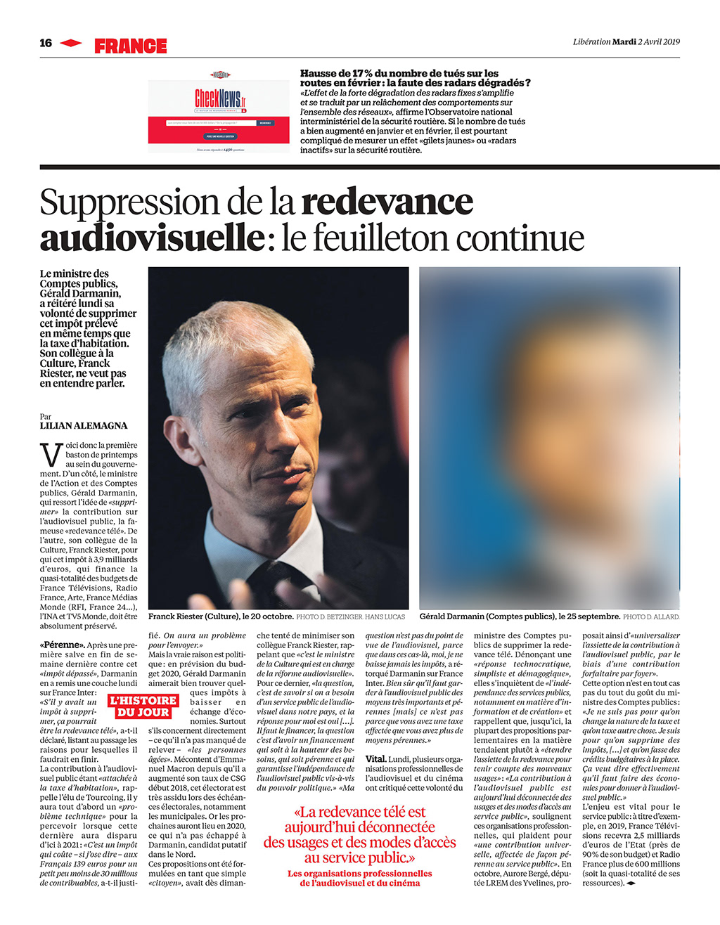 Libération – Avril 2019 – [print]