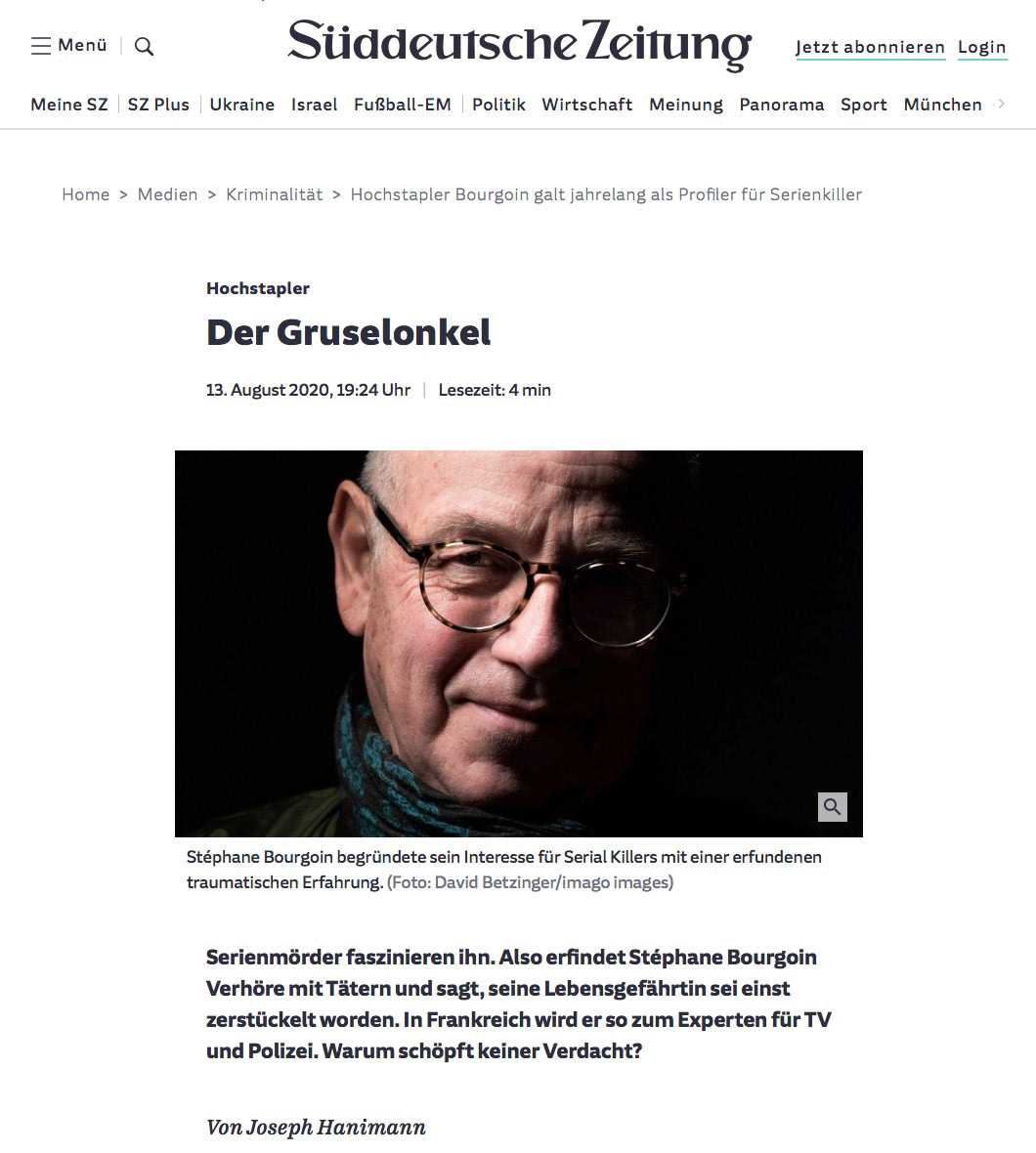 Süddeutsche Zeitung - Août 2020 – [web]