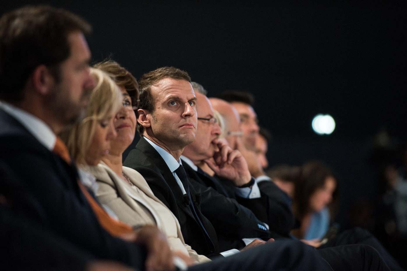 Emmanuel Macron, candidat du mouvement en marche à l’élection présidentielle de 2017 (Strasbourg, 2016)