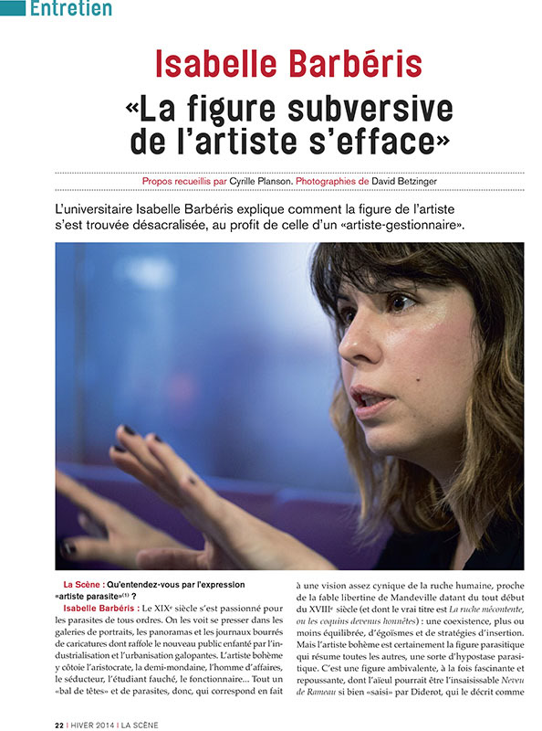 La Scène – Décembre 2014 – [print]