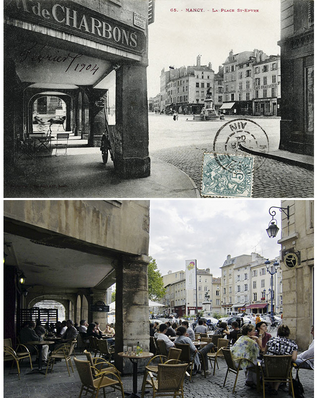 Arcades de la place Saint-Epvre – 1900 – 2007