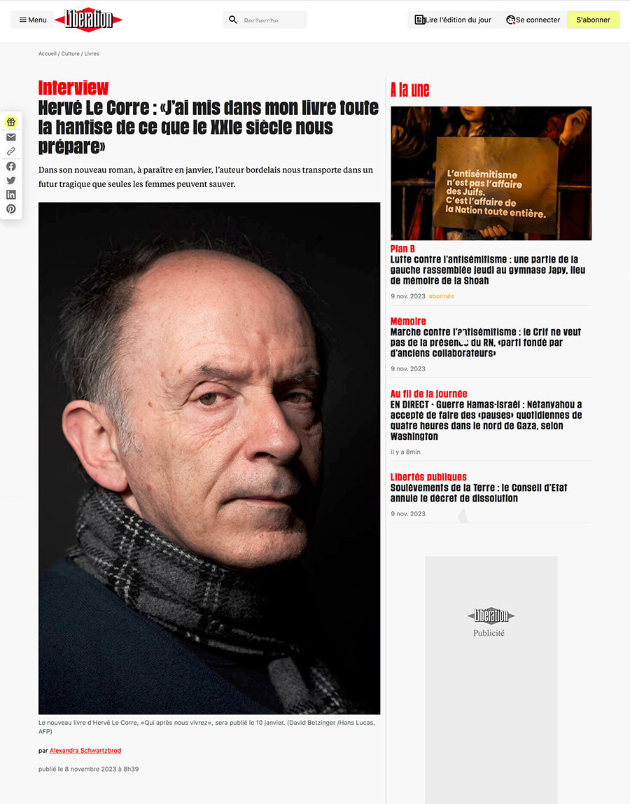 Libération – Novembre 2023 – [web]