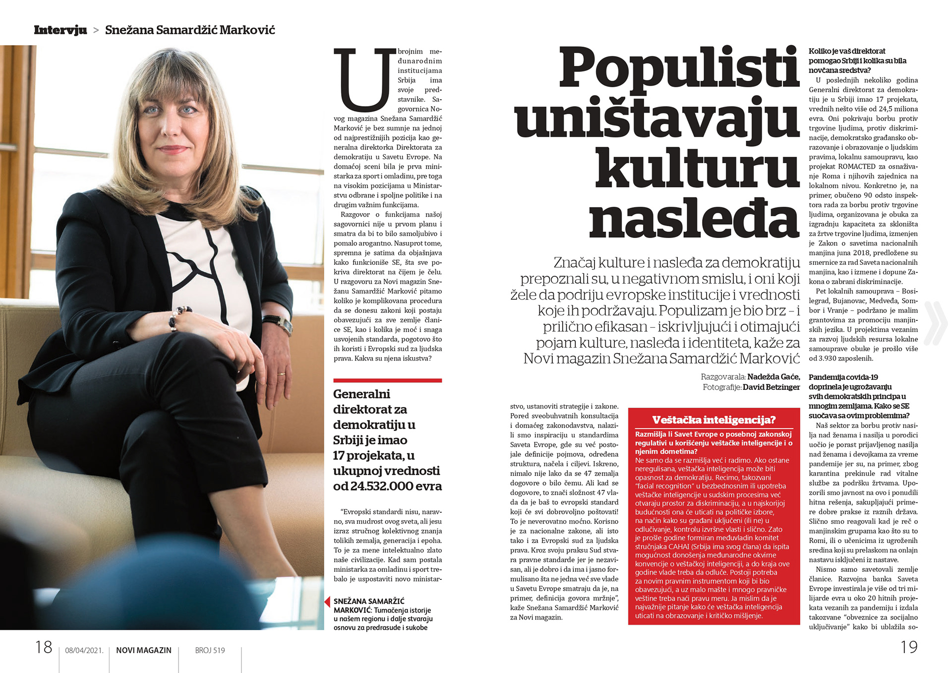 Novi Magazin – Avril 2021 – [print]