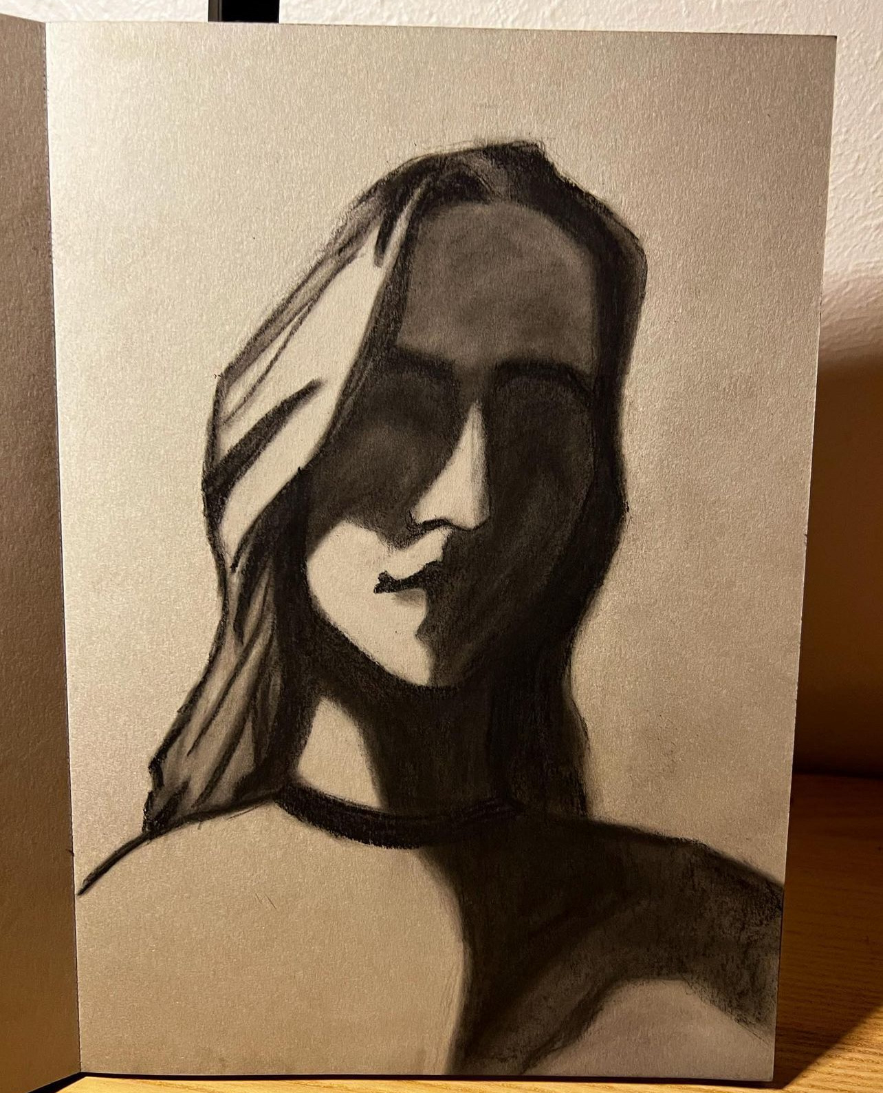 Charcoal on paper. 2022