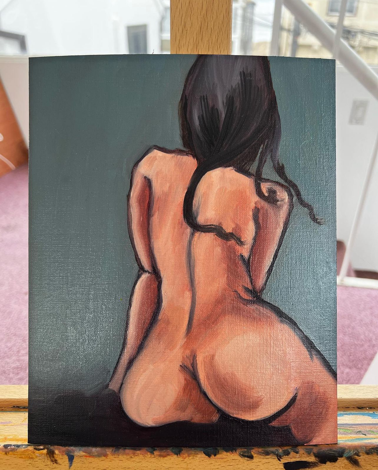 Oil on canvas board. 2023