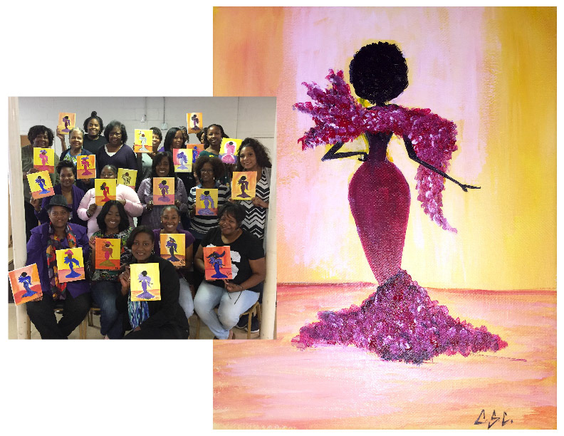 Women's Day paint party