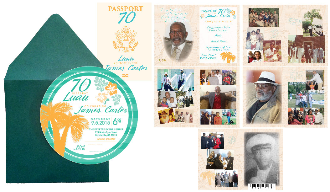 70th Luau birthday package