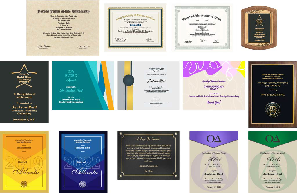 Awards & Certificates - for television