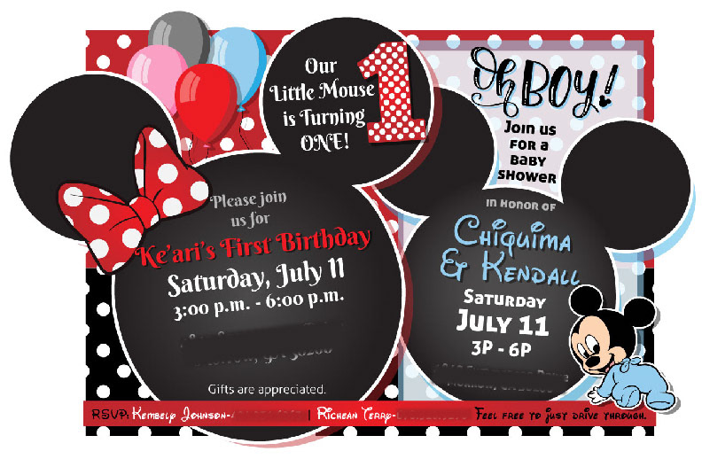 Baby Shower and 1st birthday