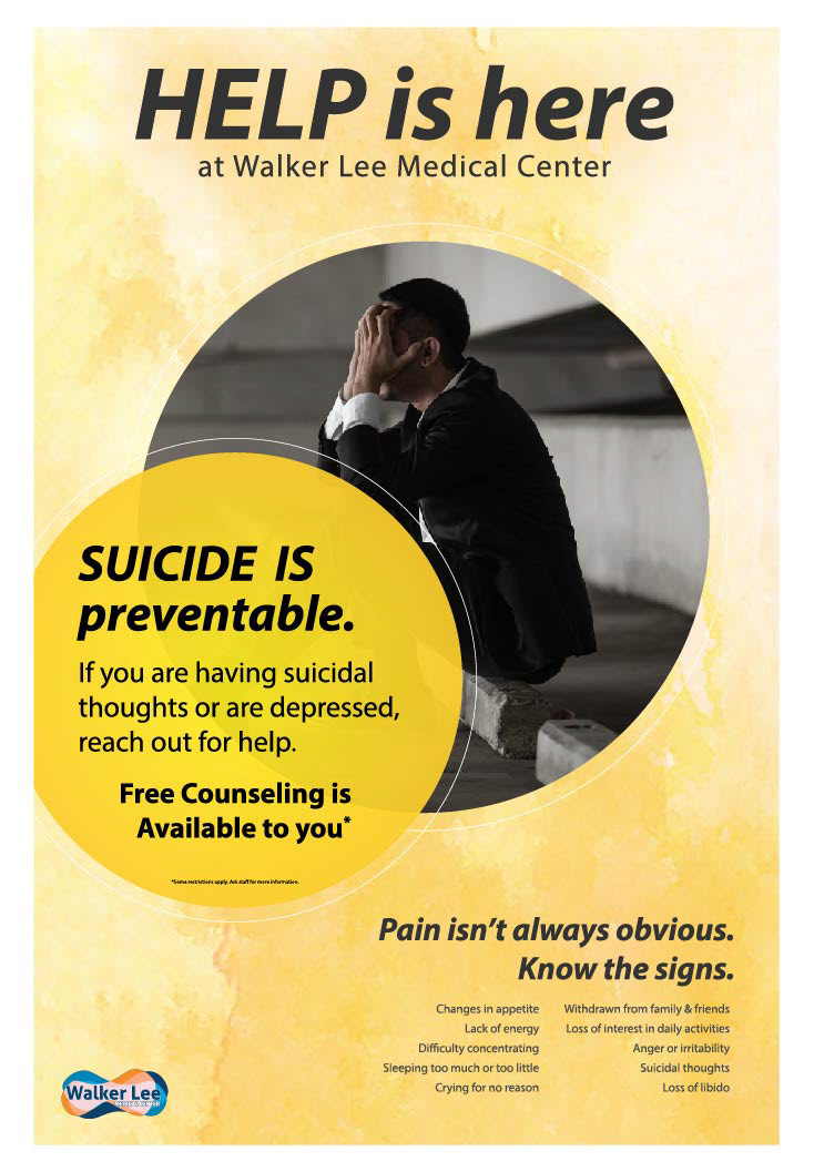 Suicide poster - for television