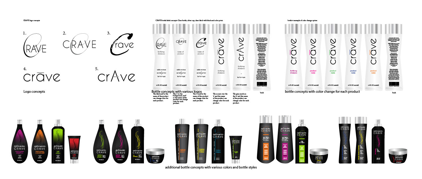 Hair care product branding