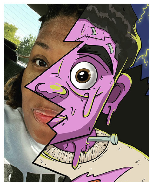 Frankenstein Graphic Portrait