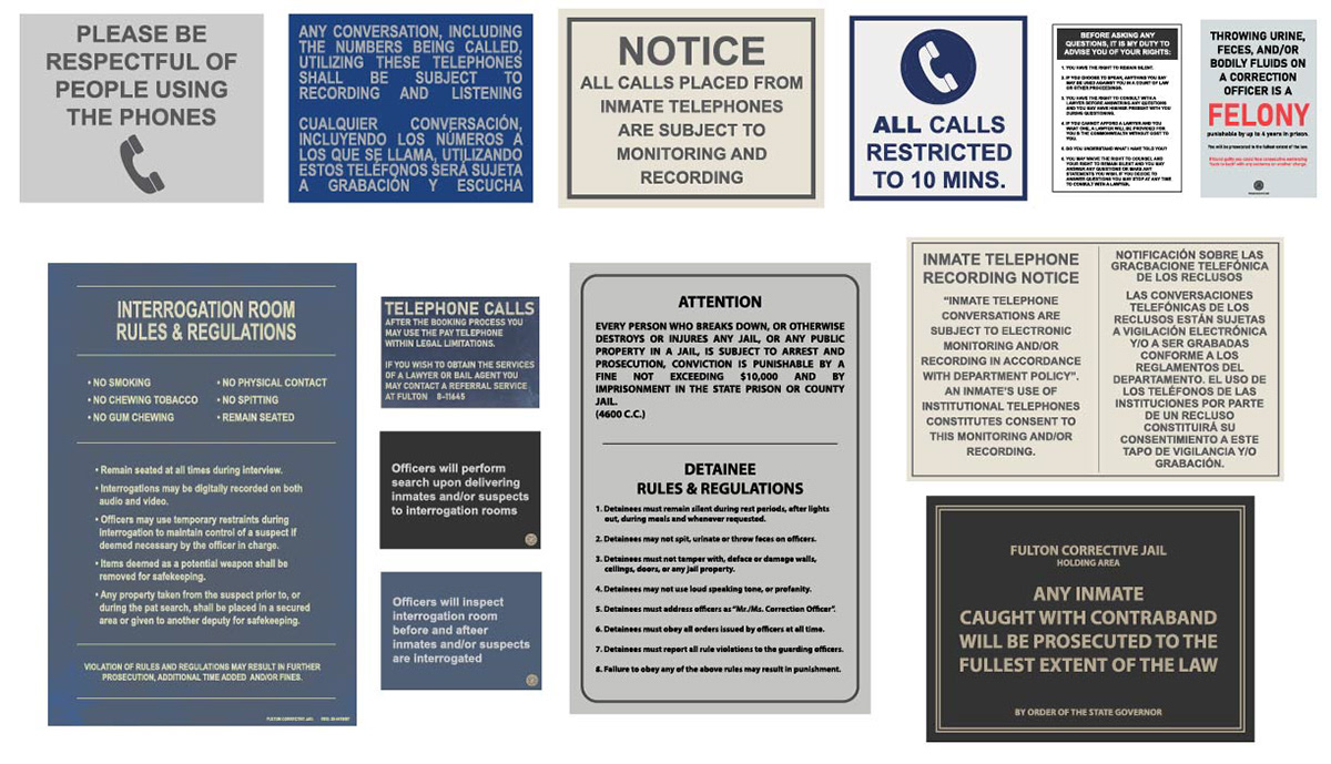 Police station graphics - for television