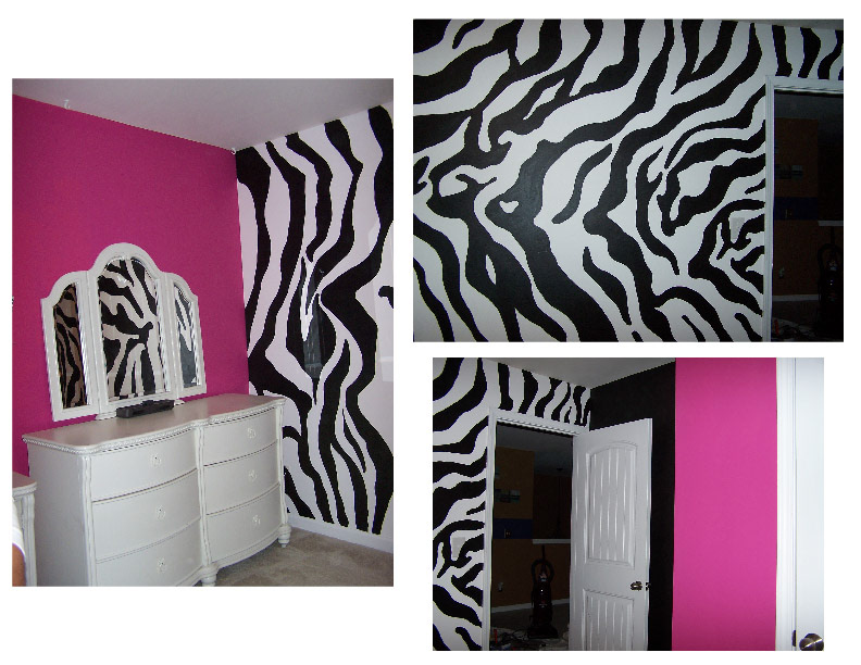 Zebra wall - 16th birthday