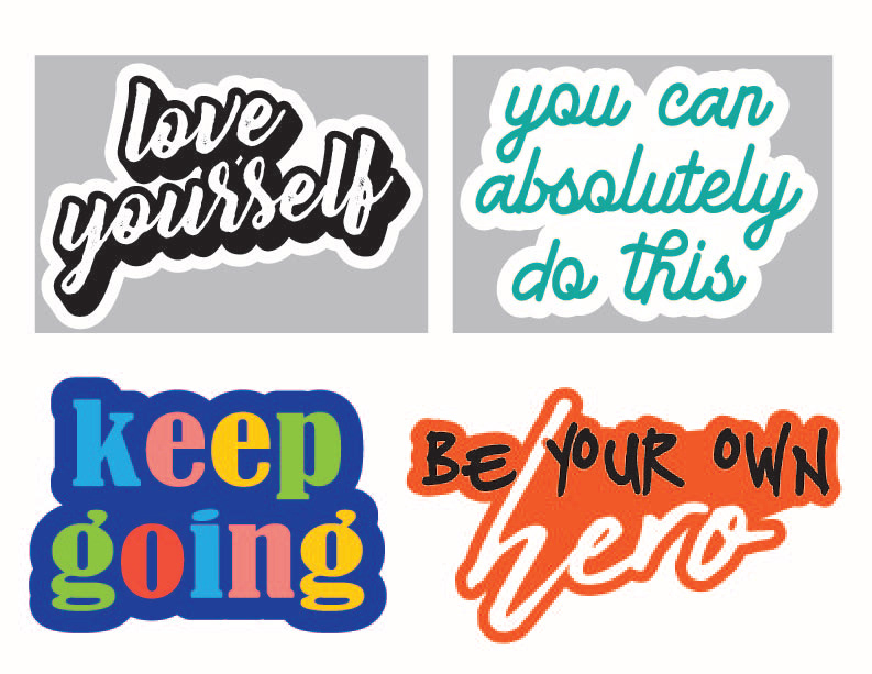 Motivational Stickers - for television