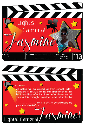 Clapboard invitation