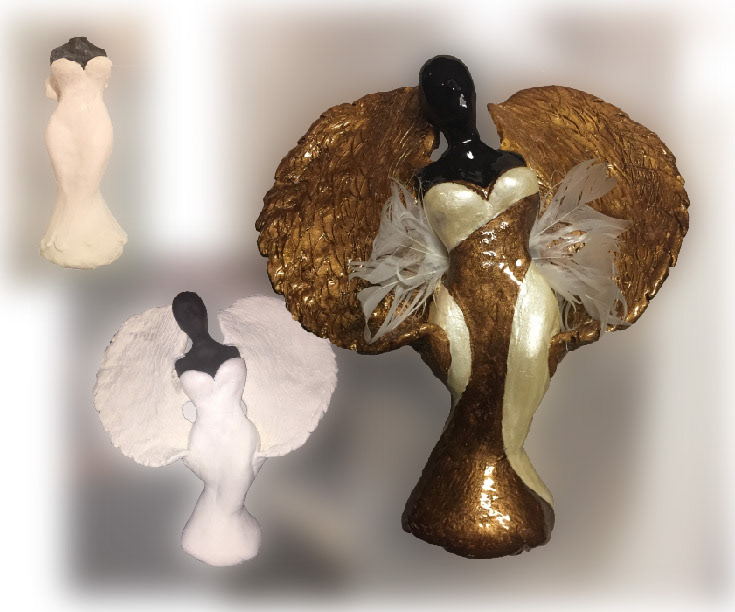 Polymer clay angel