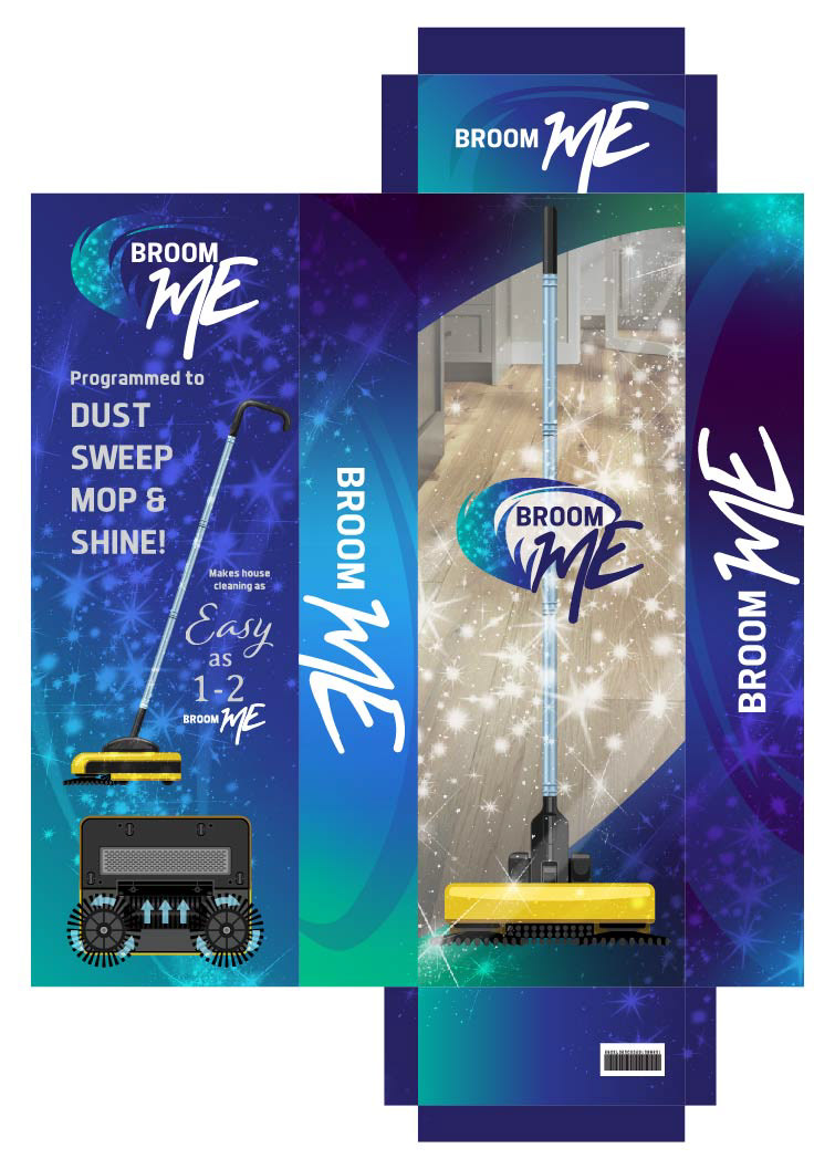 Broom packaging - for television