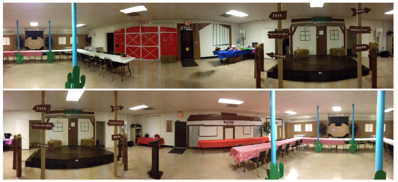 Western themed set design