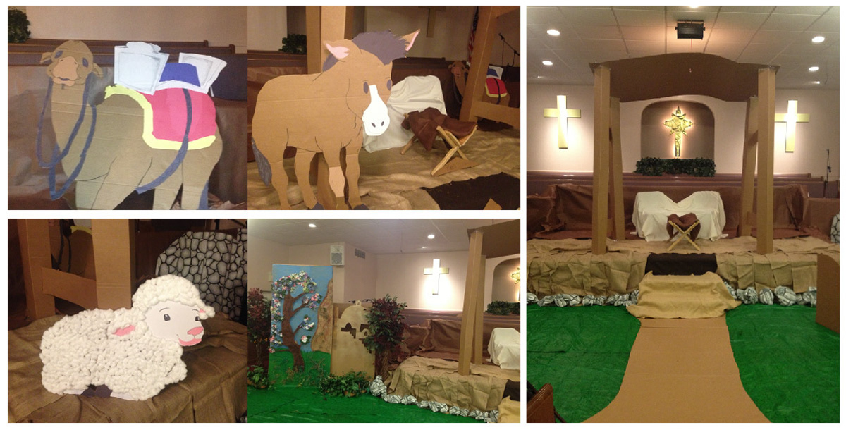 Christmas program set design