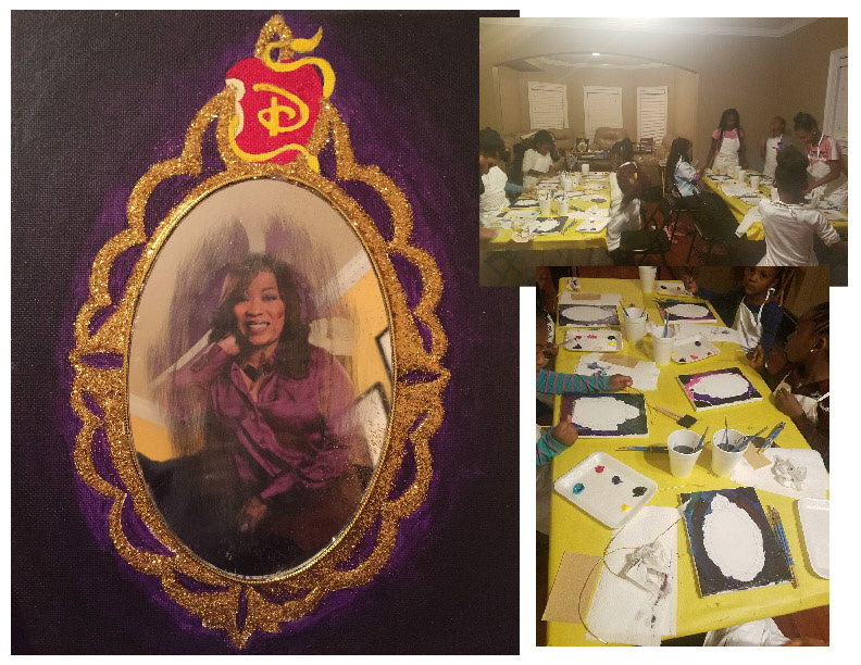 Youth Disney themed paint party