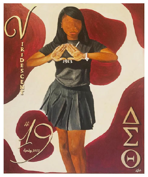 Delta Sigma Theta Painting