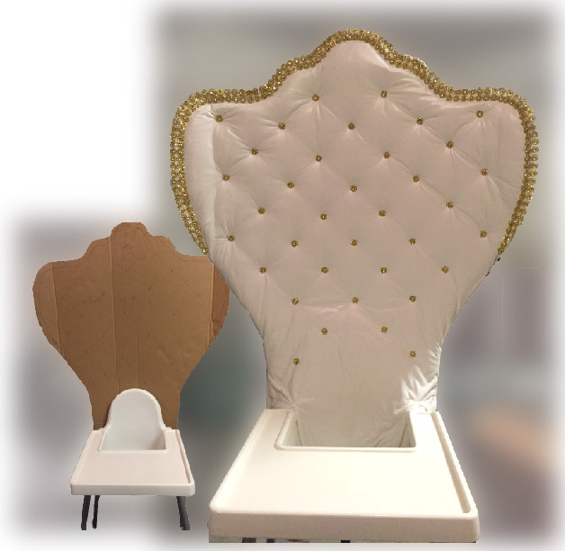 Tufted high chair